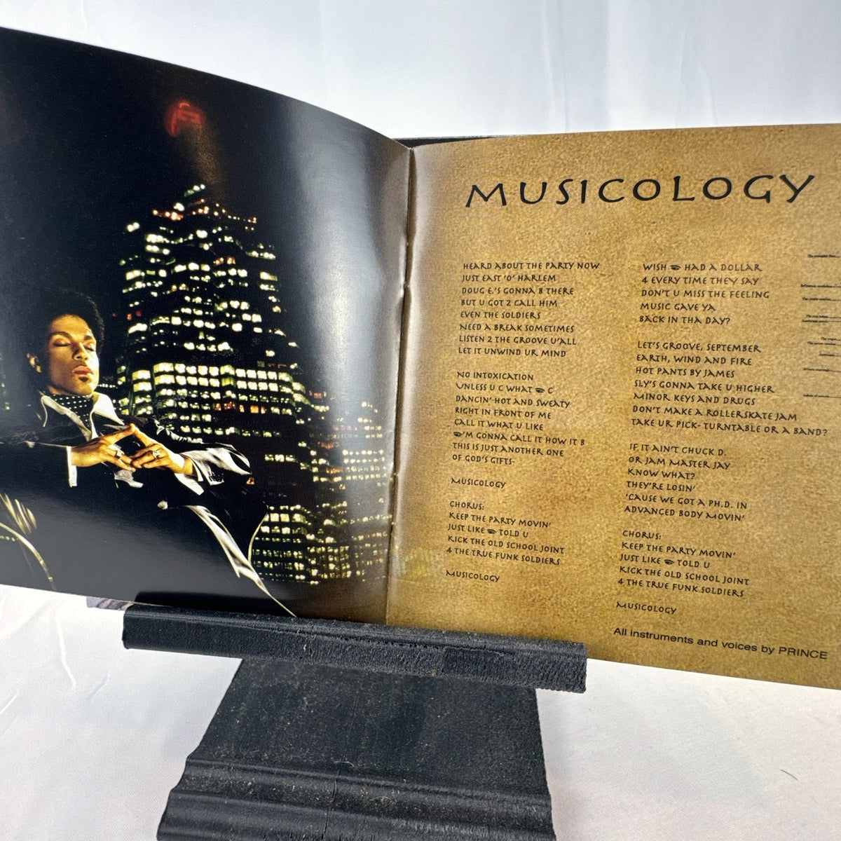 Prince Musicology 2004 CD album in fold-out digipak packaging with booklet