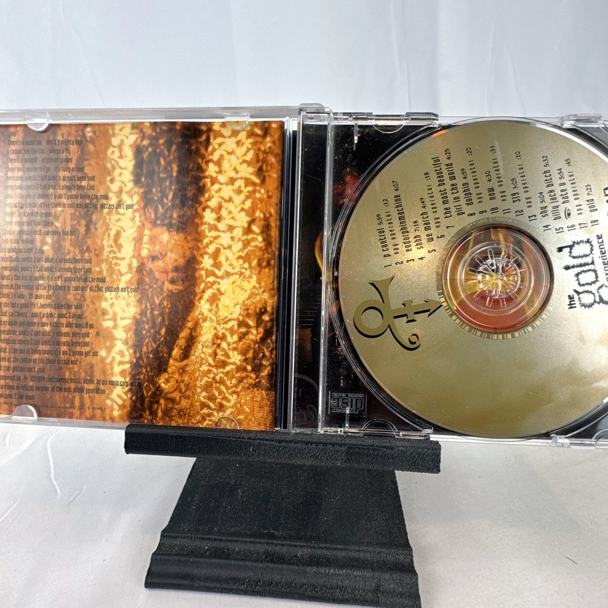 Prince The Gold Experience 1995 compact disc album in jewel case with front cover booklet