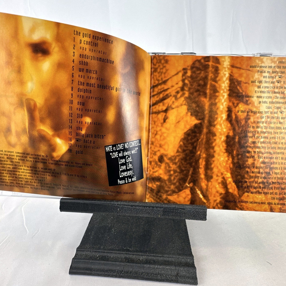 Prince The Gold Experience 1995 compact disc album in jewel case with front cover booklet