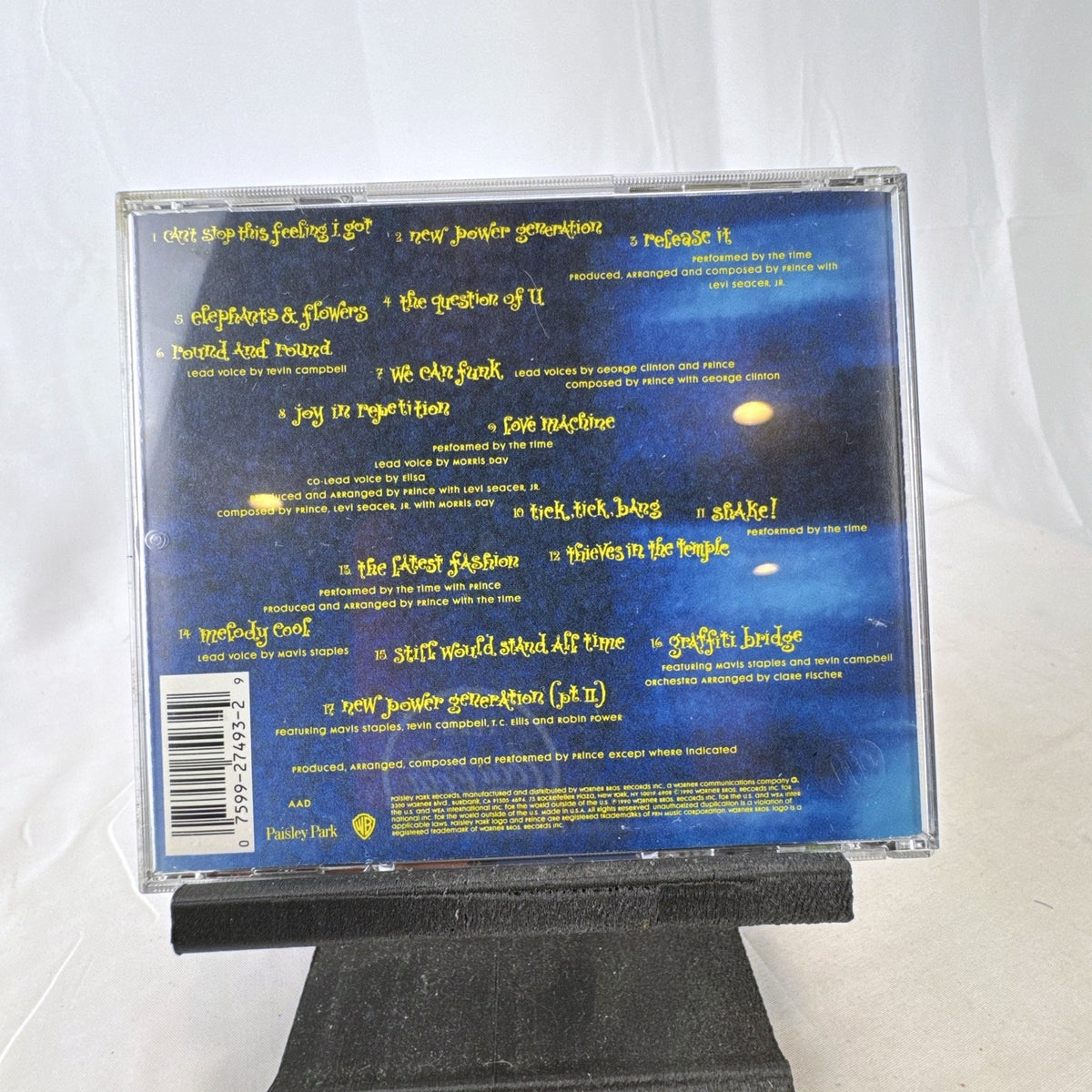 Prince Graffiti Bridge 1990 Paisley Park soundtrack CD in jewel case with insert booklet