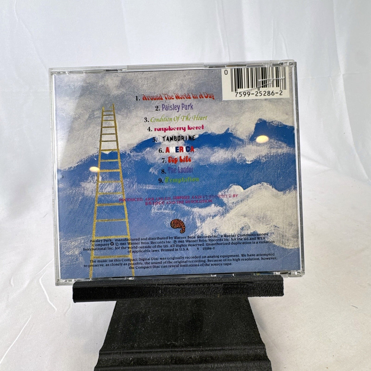 Prince and The Revolution Around the World in a Day audio CD jewel case and booklet.