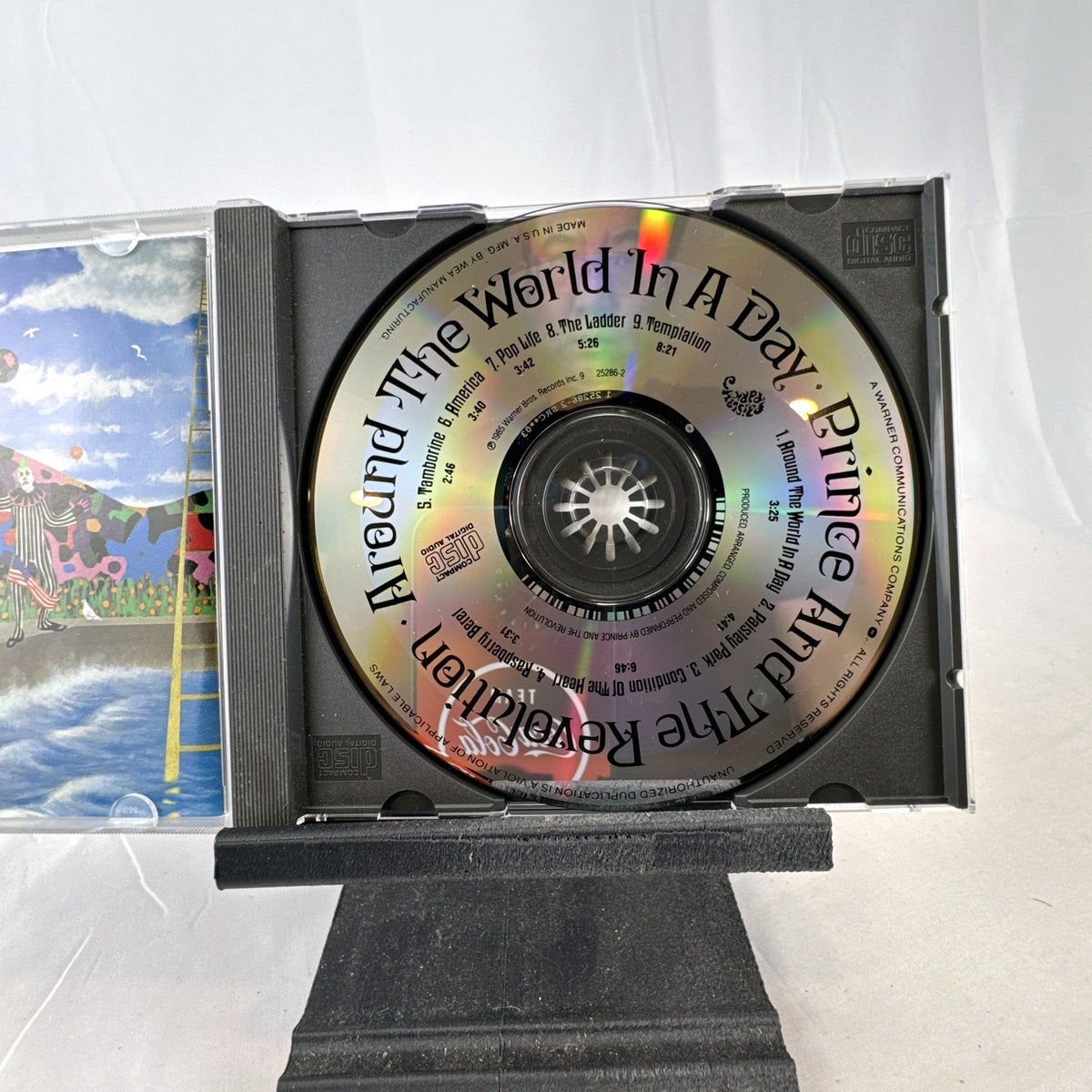 Prince and The Revolution Around the World in a Day audio CD jewel case and booklet.