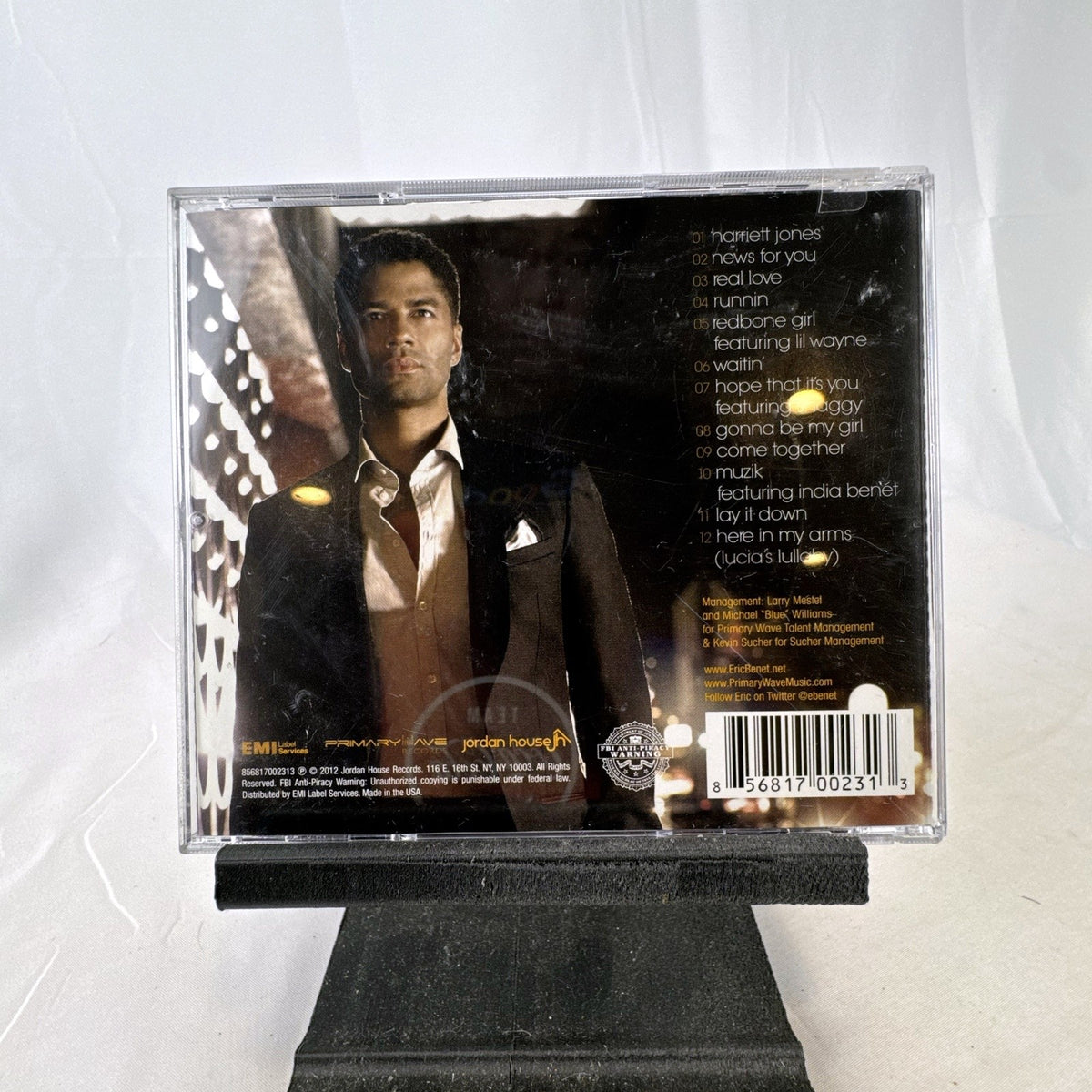 Eric Benét The One 2012 R&B CD album disc and case in very good condition