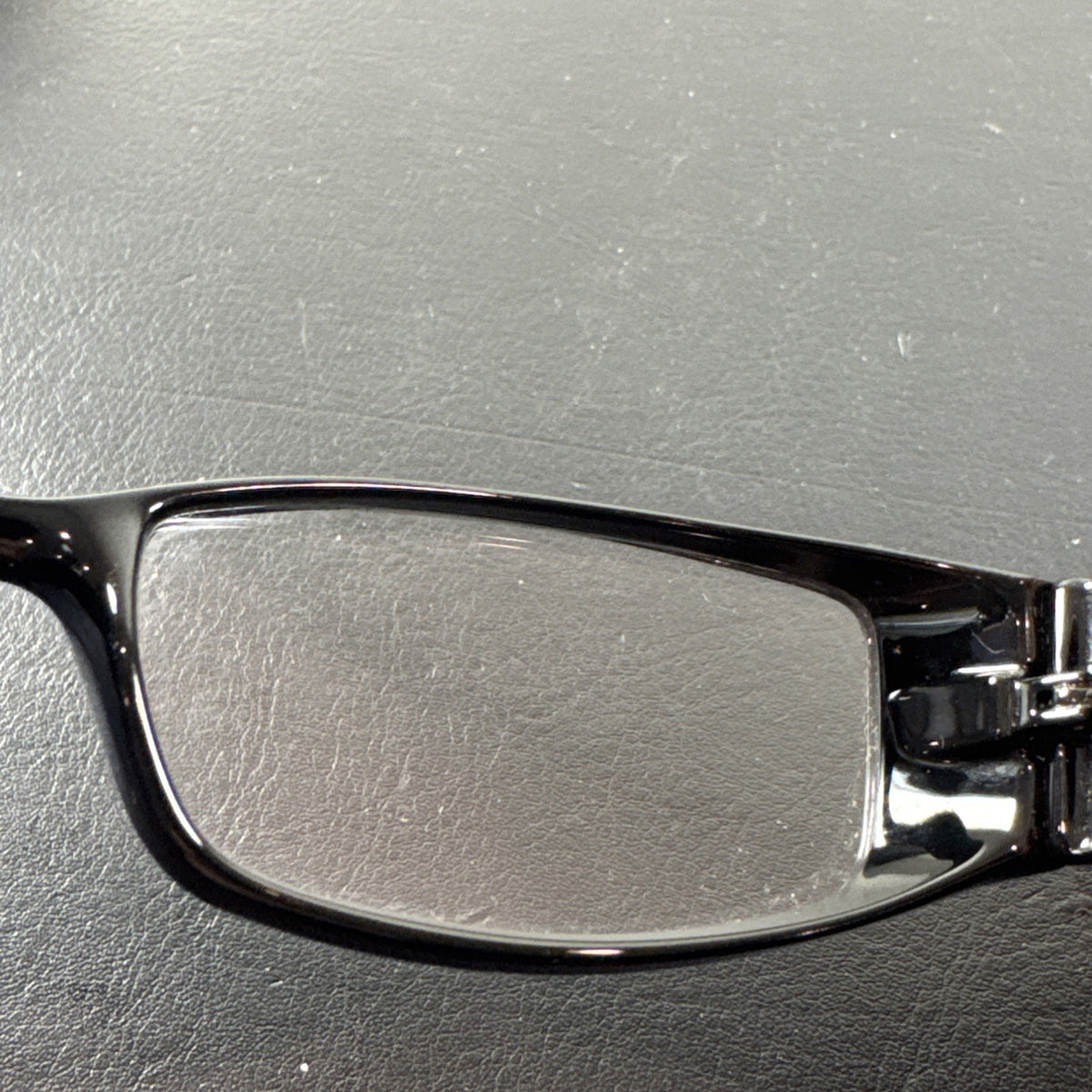 Fendi F625 black plastic rectangular eyeglass frames made in Italy with original case and cleaning cloths