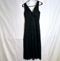 GUESS brand new with tags metallic emerald green and black v-neck crinkle maxi dress in size 4.