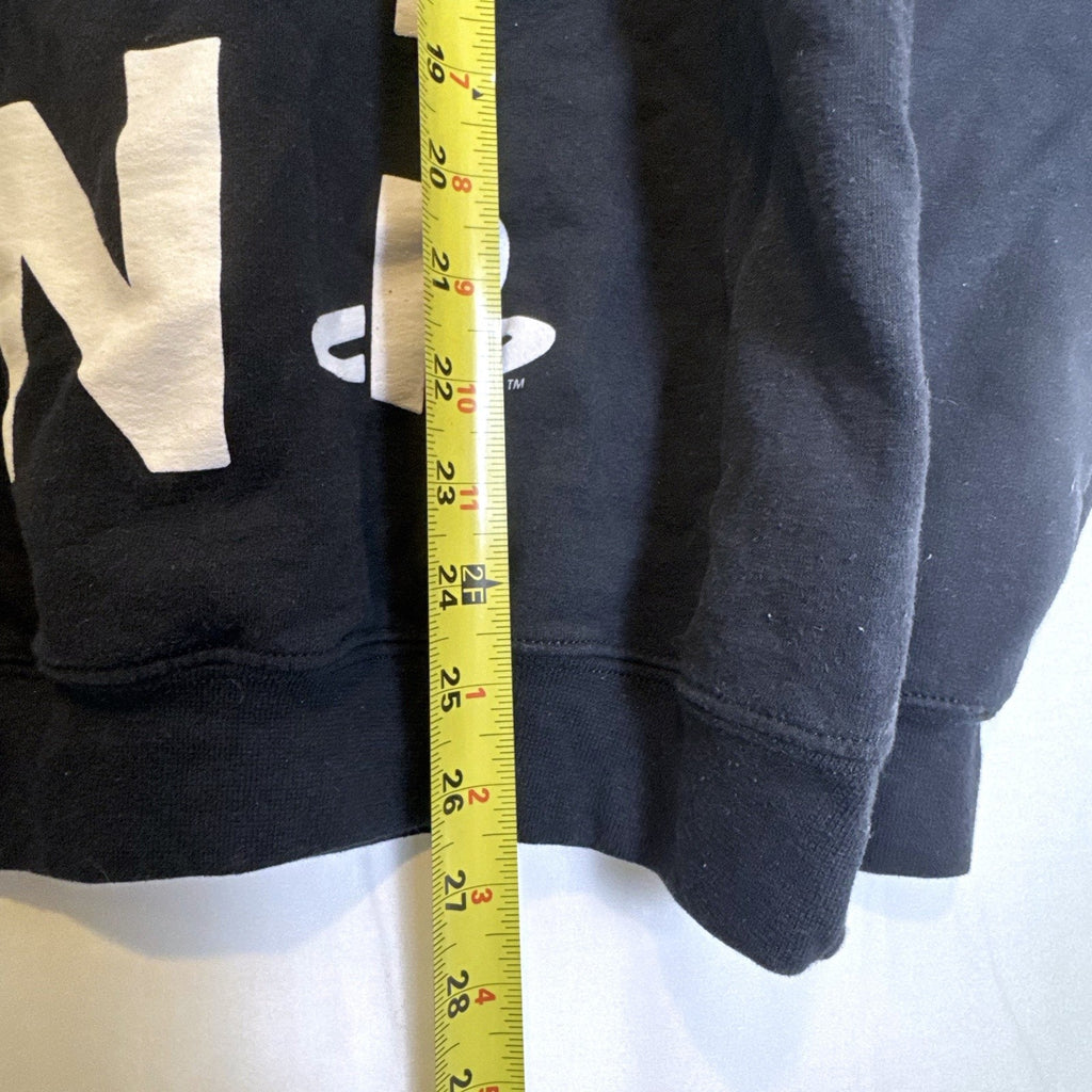 Ripple Junction PlayStation stacked text logo crewneck sweatshirt in black, men's size medium.