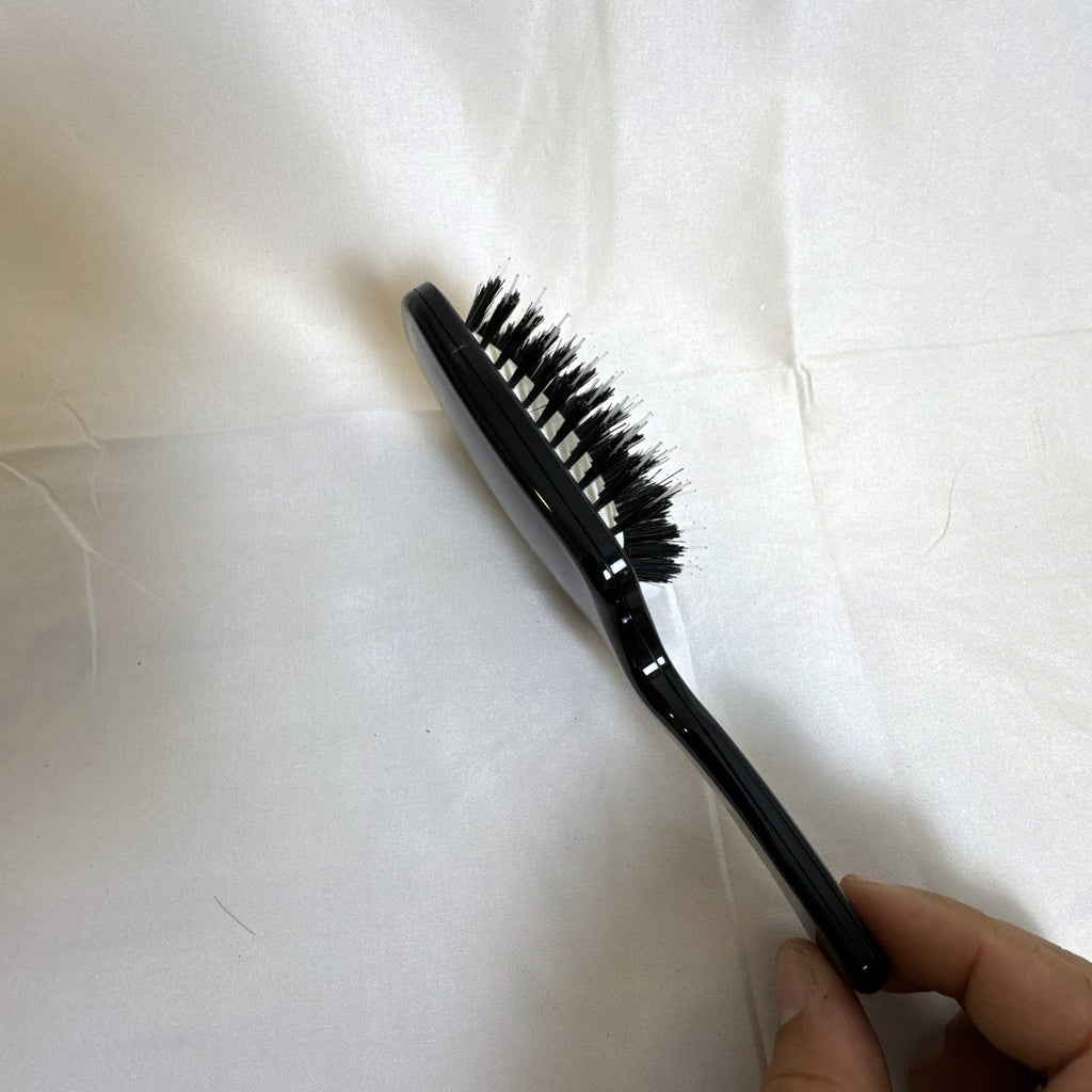New Moroccanoil 55mm ceramic round brush and Shu Uemura Acca Kappa paddle brush set in original packaging