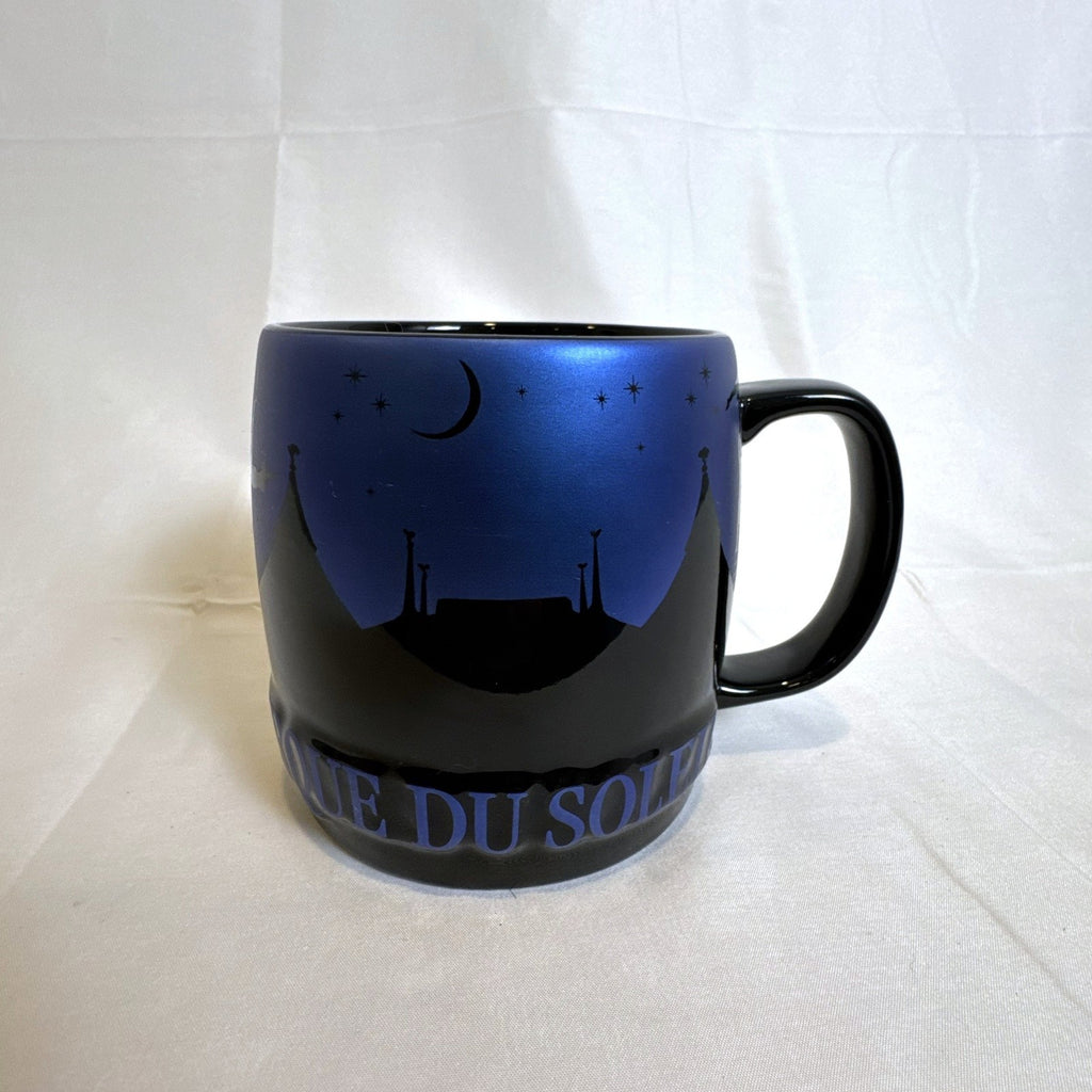 Cirque du Soleil 2015 oversized black ceramic mug featuring a starry night sky design