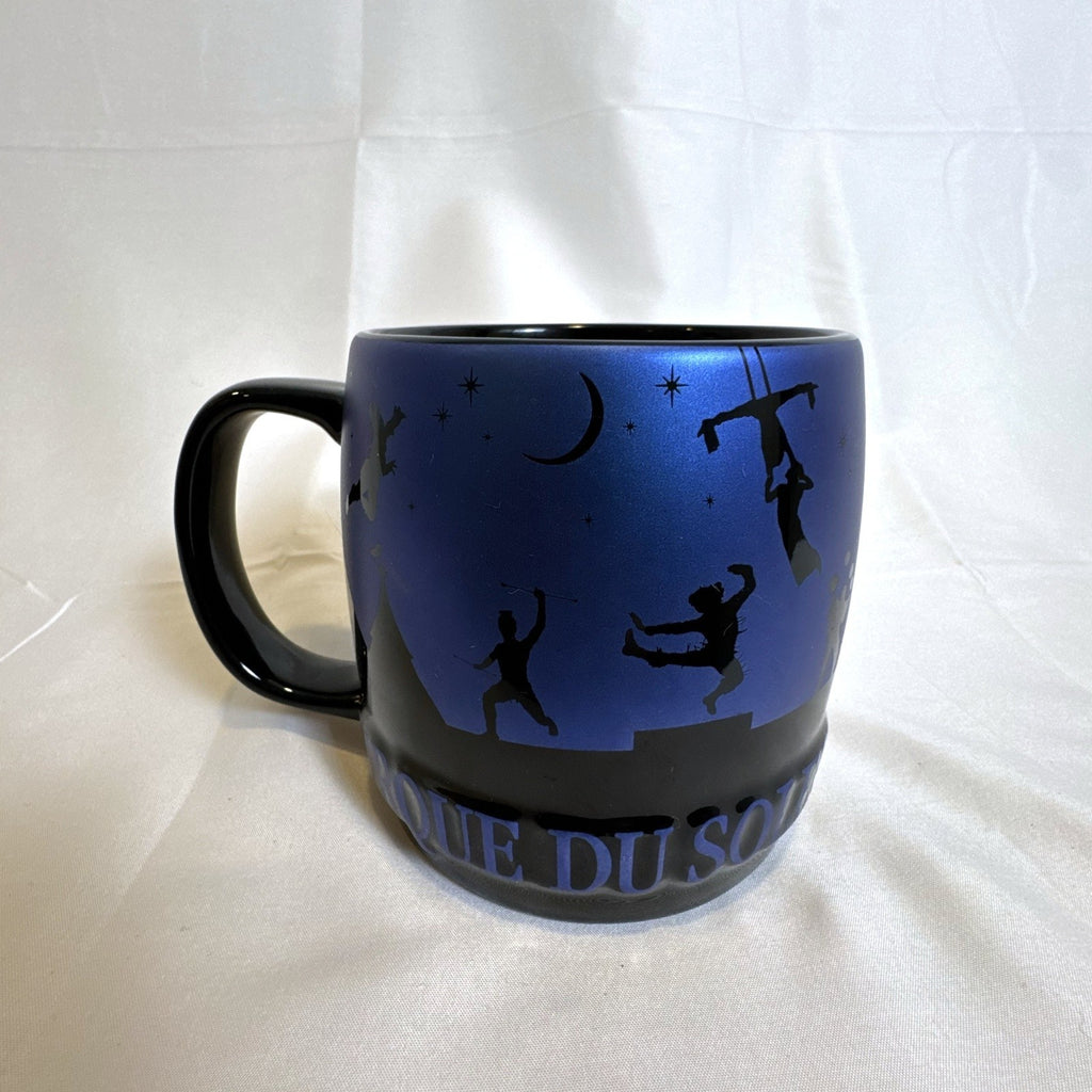 Cirque du Soleil 2015 oversized black ceramic mug featuring a starry night sky design