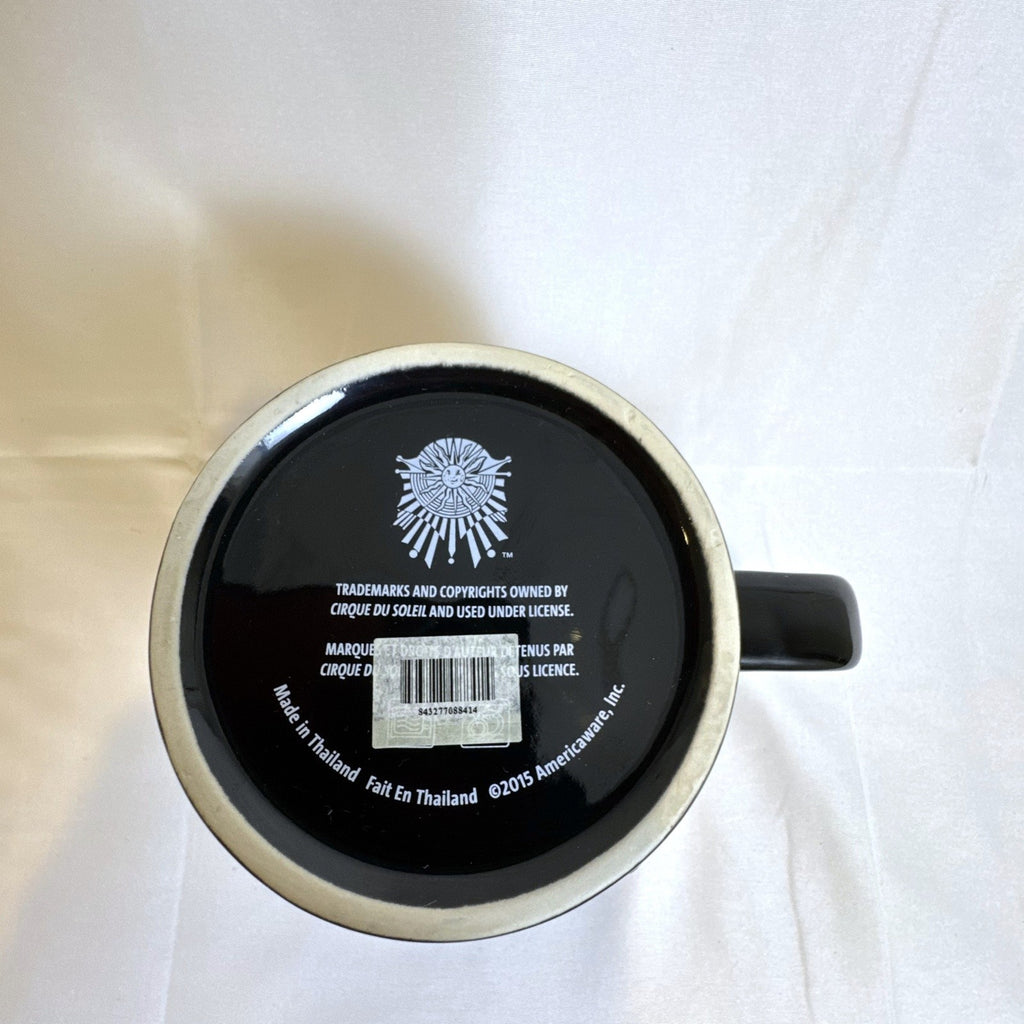 Cirque du Soleil 2015 oversized black ceramic mug featuring a starry night sky design