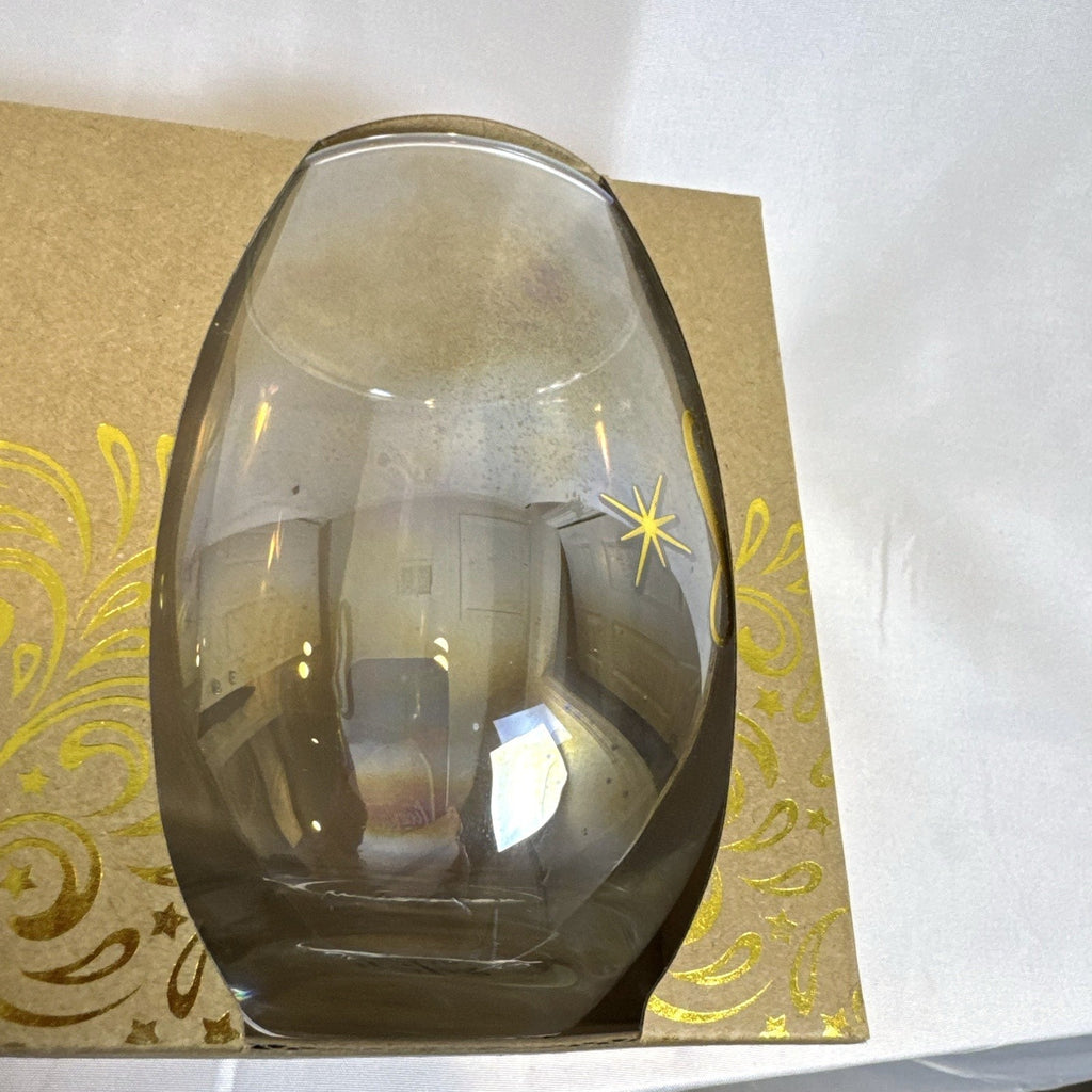 Set of 2 TMD Sip and Savor multicolor stemless wine glasses, 22 oz capacity, new in original box.