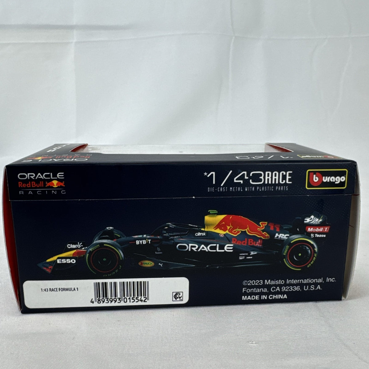 Bburago 1:43 scale 2022 Red Bull Racing RB18 Sergio Perez #11 F1 diecast model car in unopened original window box