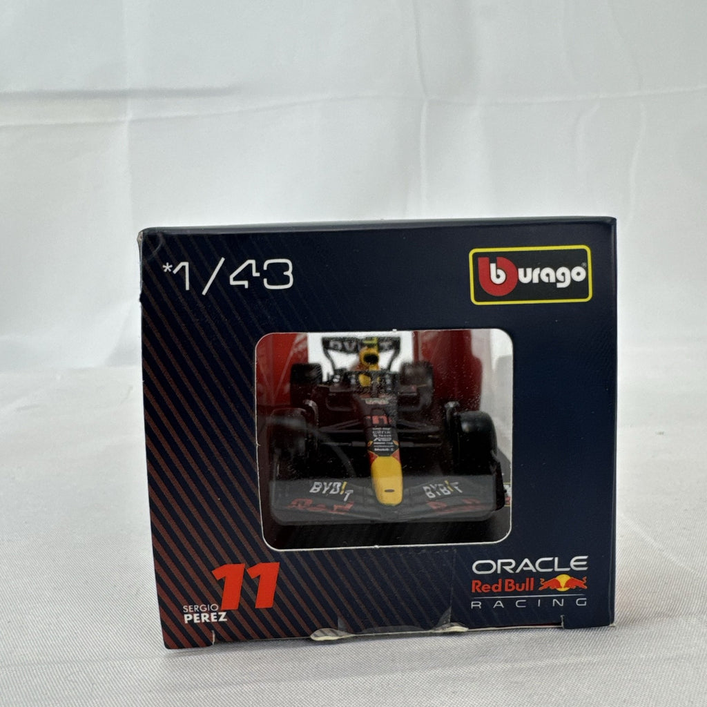 Bburago 1:43 scale 2022 Red Bull Racing RB18 Sergio Perez #11 F1 diecast model car in unopened original window box