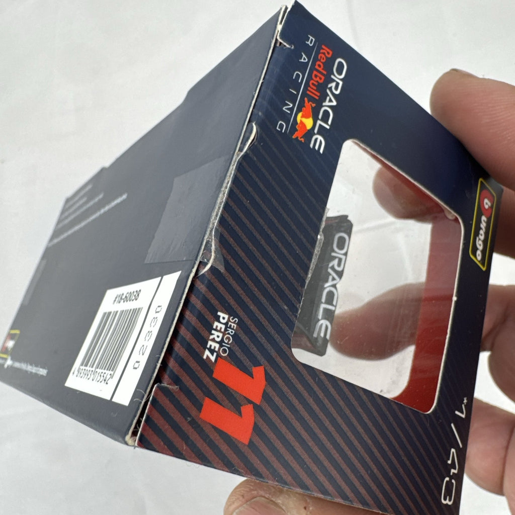 Bburago 1:43 scale 2022 Red Bull Racing RB18 Sergio Perez #11 F1 diecast model car in unopened original window box