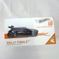 Hot Wheels id Series 1 Rally Finale 1:64 scale diecast car in satin black with purple glass in collector display box