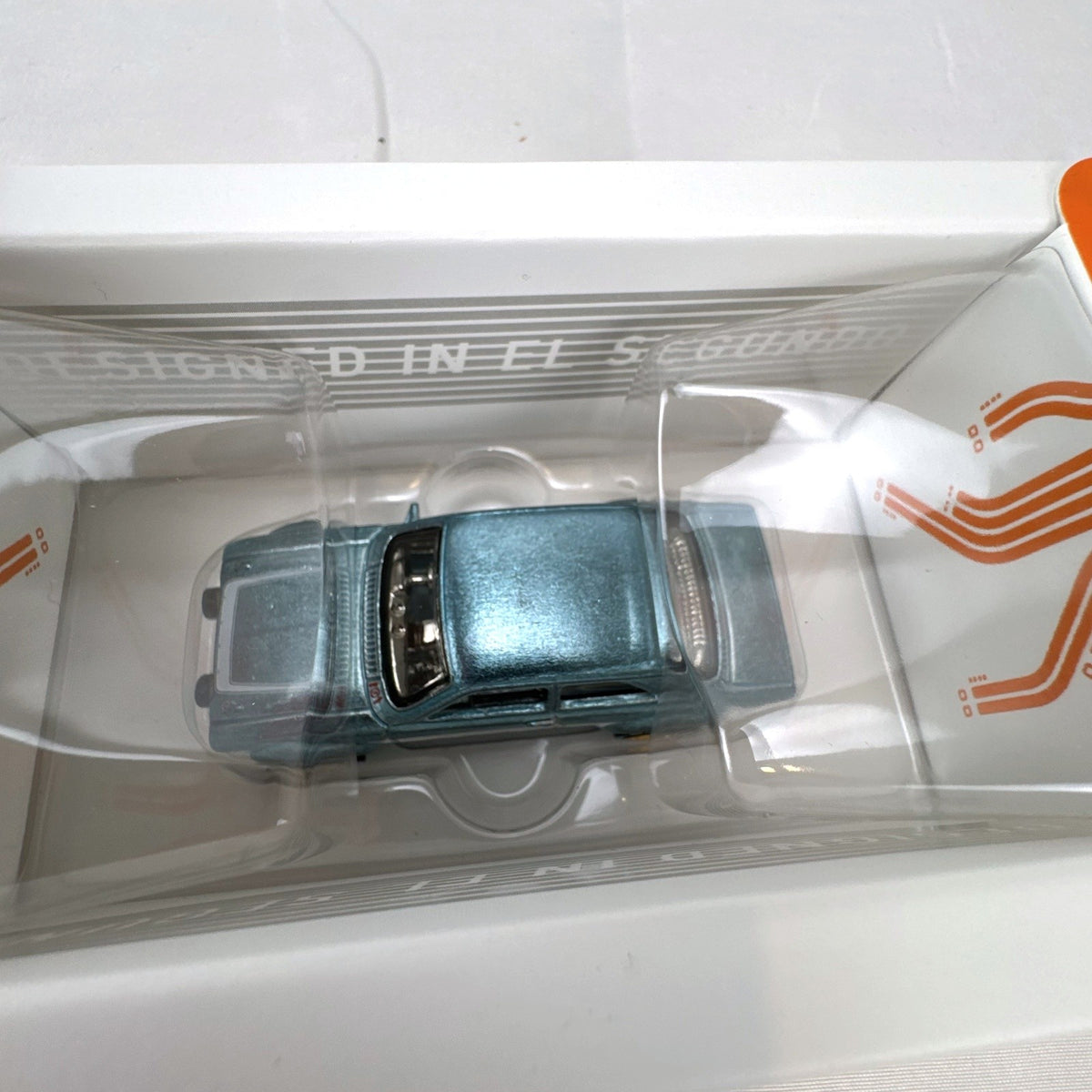 Hot Wheels id 1970 Ford Escort RS1600 Fast & Furious 1:64 diecast car in metallic blue with flip box