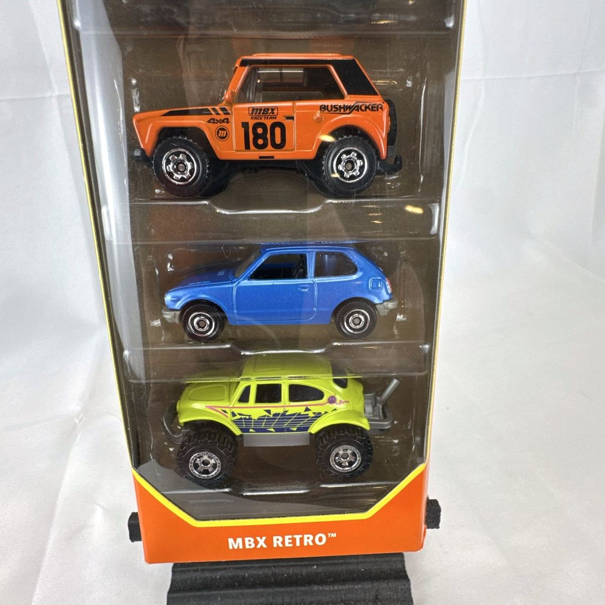 Factory sealed Matchbox MBX Retro 5-car set in 1:64 scale diecast packaging