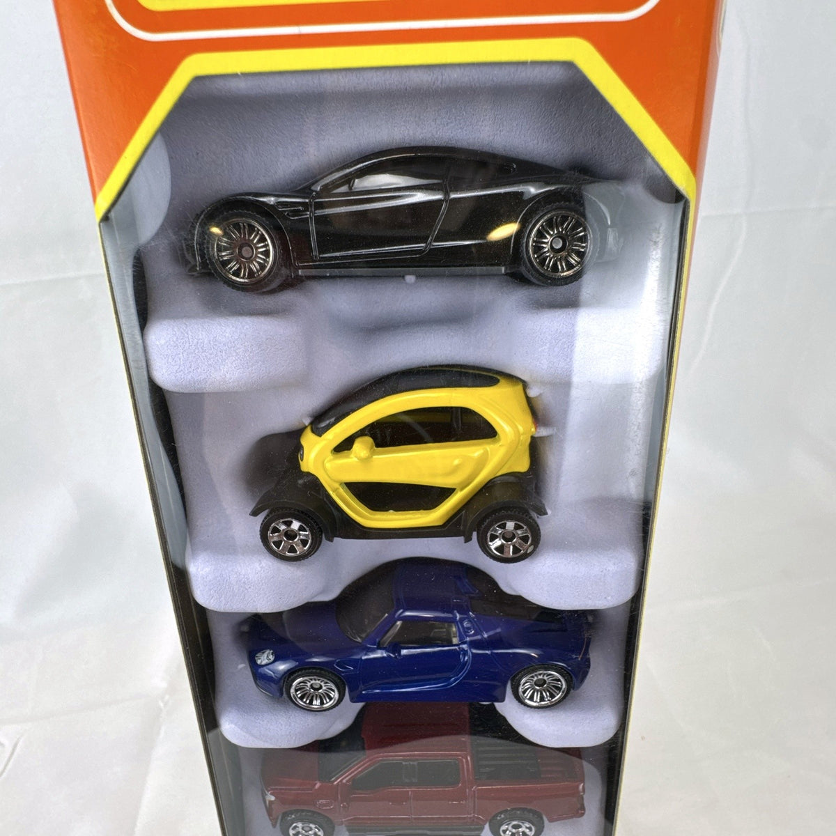 Matchbox MBX Electric Drivers 5-car 1:64 scale diecast vehicle set in original packaging