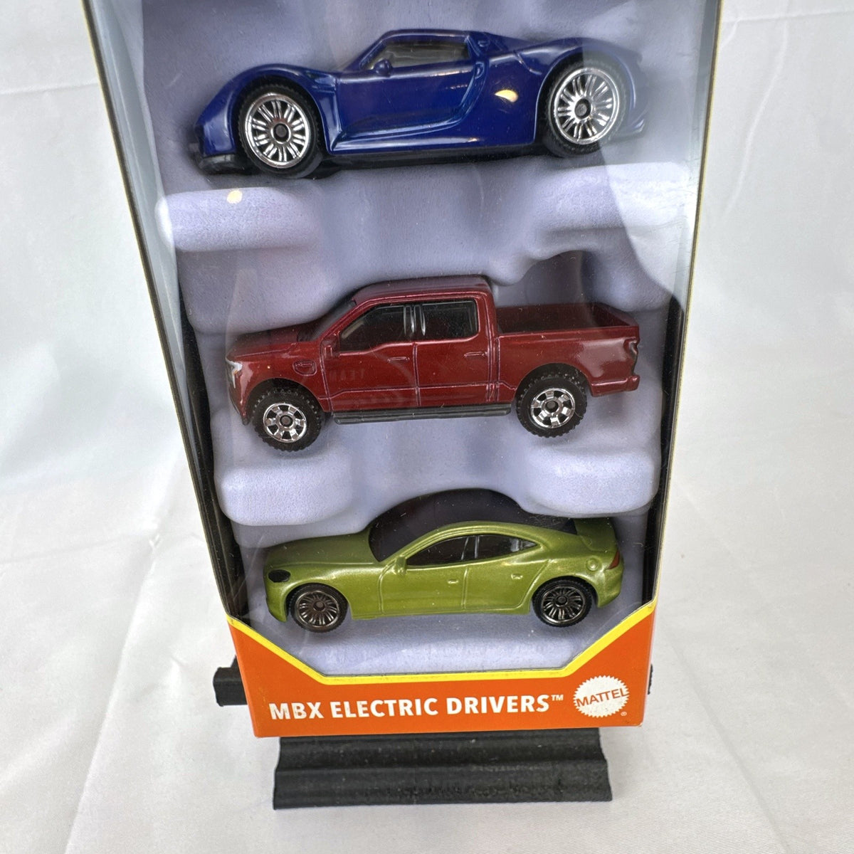 Matchbox MBX Electric Drivers 5-car 1:64 scale diecast vehicle set in original packaging