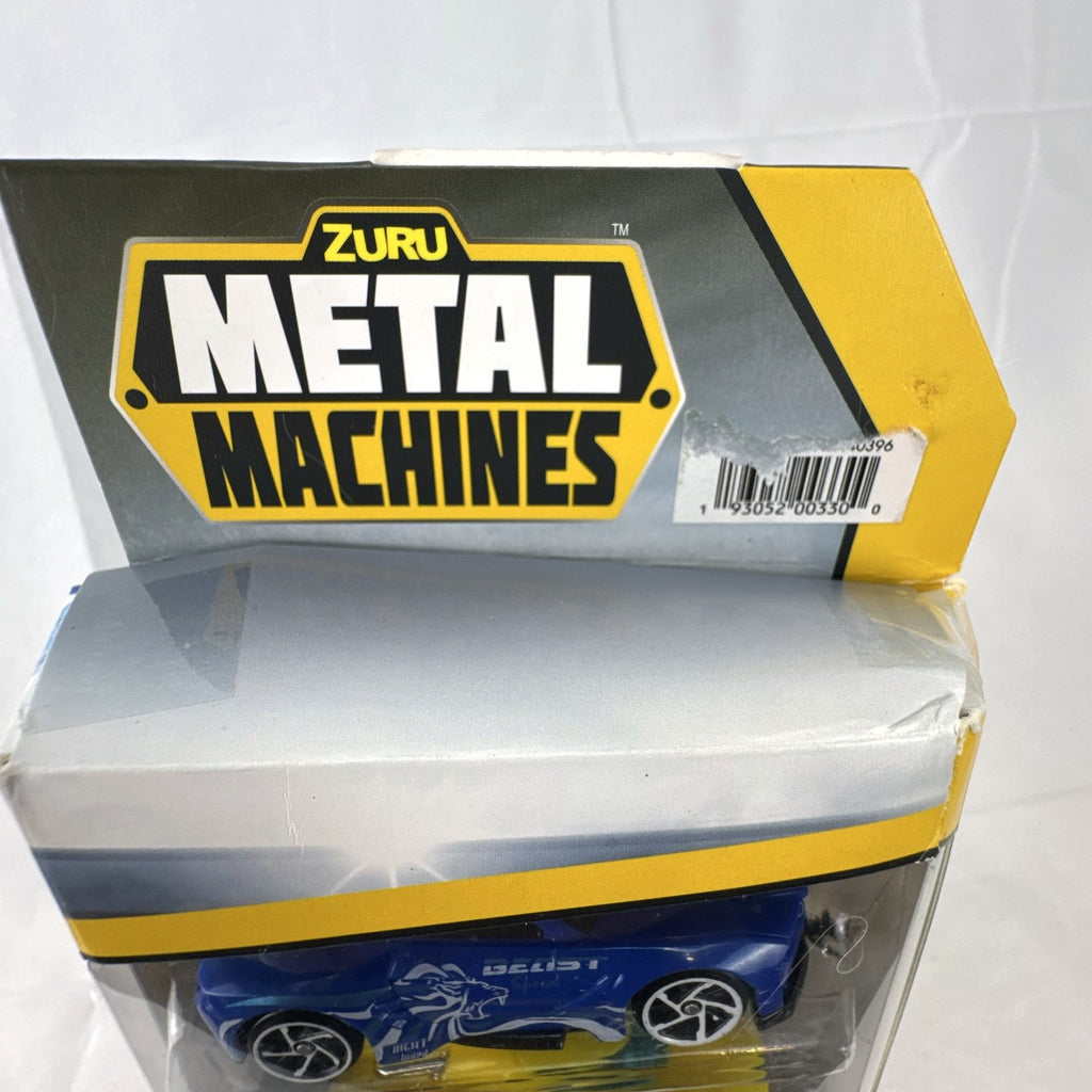 Zuru Metal Machines 1:64 scale diecast 3-pack including White Fang, Escape racer, and Wild Thing monster truck