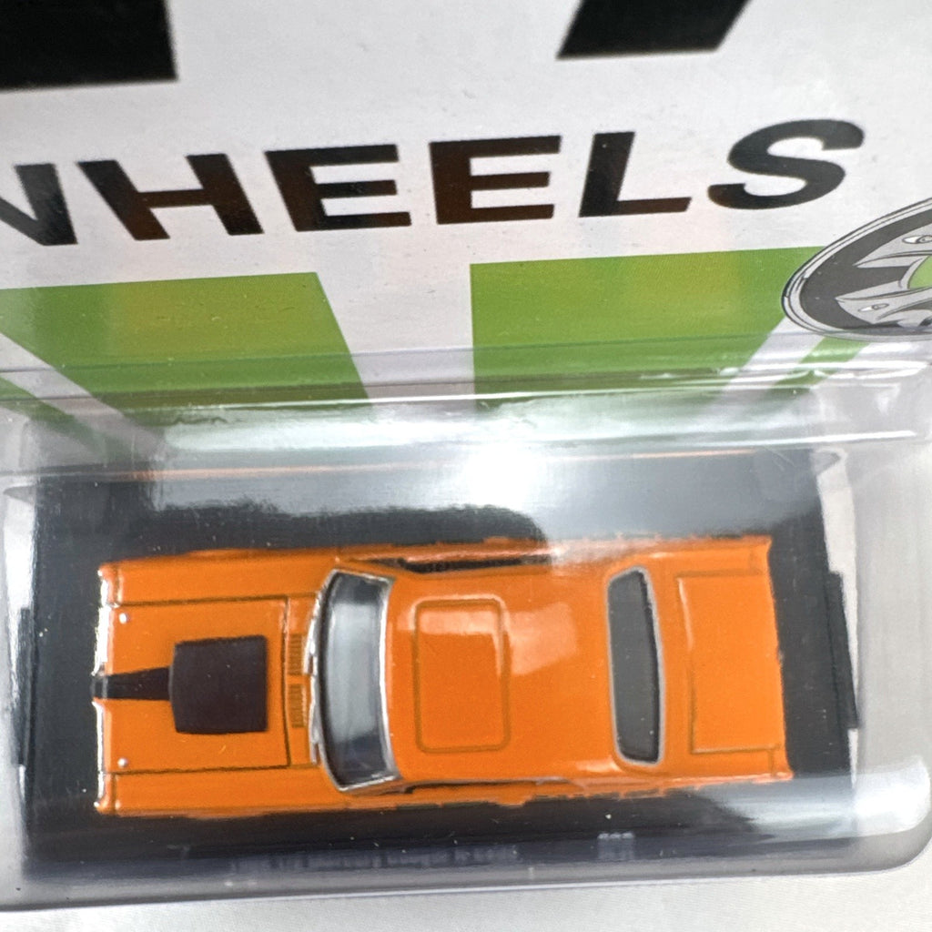 M2 Machines 1:64 scale 1968 1/2 Mercury Cougar R-Code diecast car in orange with ET Mags livery in sealed packaging