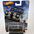 Hot Wheels Car Culture Door Slammers 1970 Ford Escort RS1600 1:64 diecast car in black and gold packaging