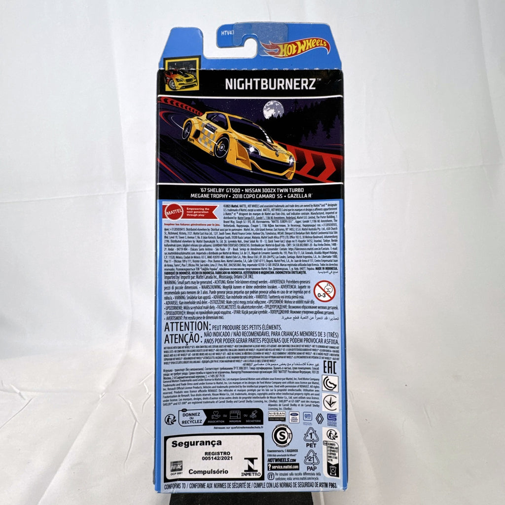 Hot Wheels Nightburnerz 1:64 scale diecast 5-car set in factory-sealed packaging.