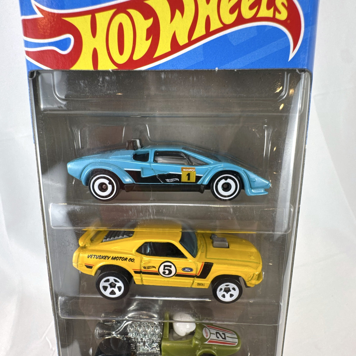 Hot Wheels Retro Racers 1:64 scale diecast 5-pack in factory sealed packaging