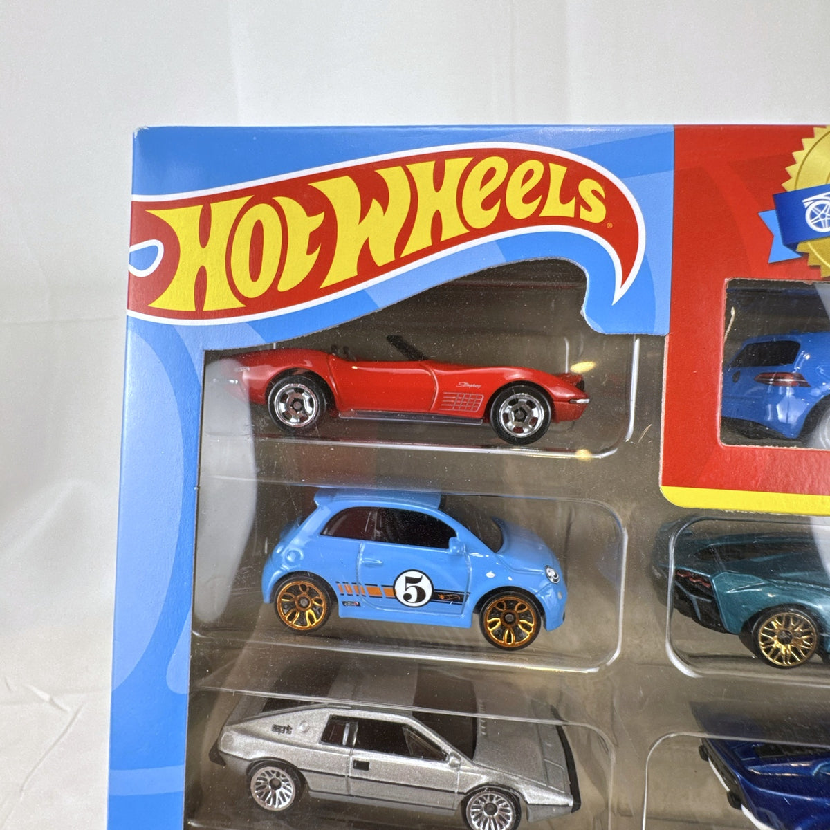 Hot Wheels 1:64 scale diecast 8-pack featuring Lamborghini Sián and Honda Civic Si in original packaging