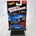 Hot Wheels 1:64 scale 1970 Ford Escort RS1600 diecast car in blue from Fast and Furious, factory sealed