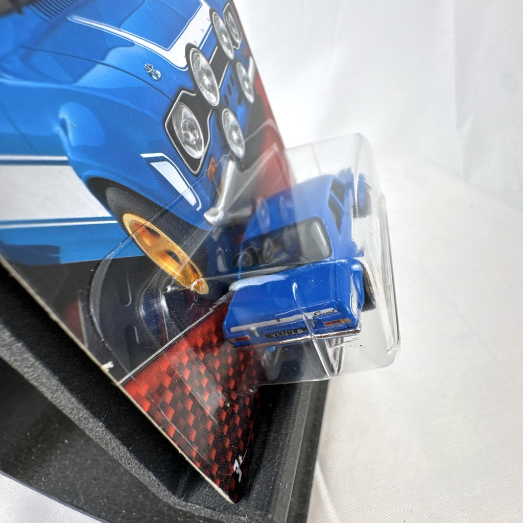Hot Wheels 1:64 scale 1970 Ford Escort RS1600 diecast car in blue from Fast and Furious, factory sealed