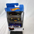 Hot Wheels 1:64 scale diecast 3-car set featuring black Lotus Esprit S1 in original packaging