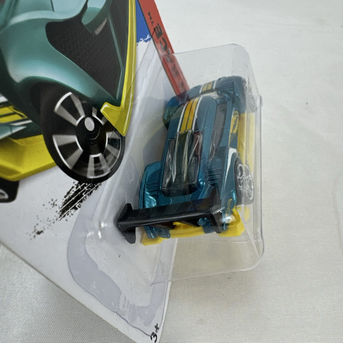 Hot Wheels Super Blitzen 1:64 diecast racer in metallic blue, packaged on original 2015 blister card.
