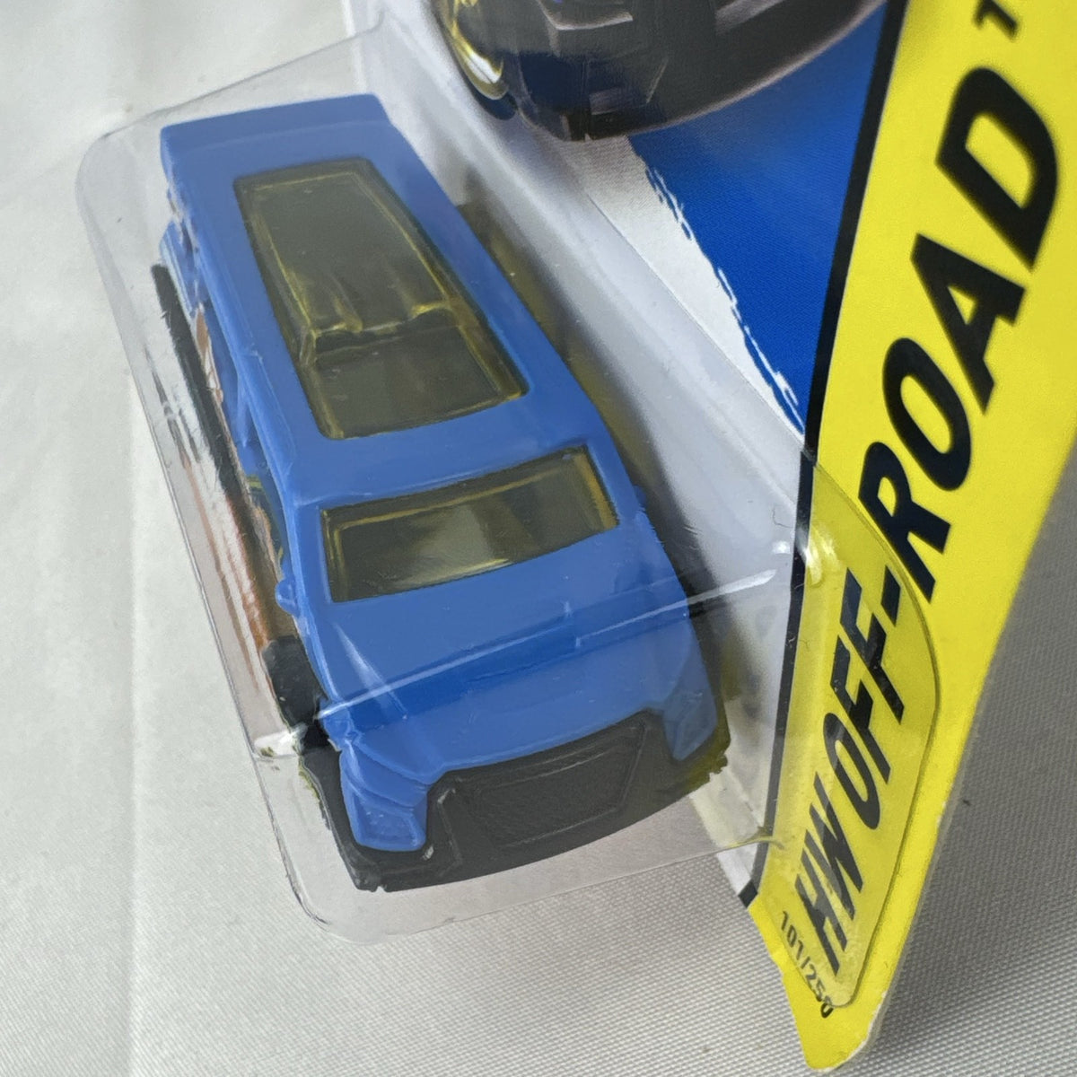 Hot Wheels Speedbox 1:64 scale diecast stunt van in blue on original blister card packaging