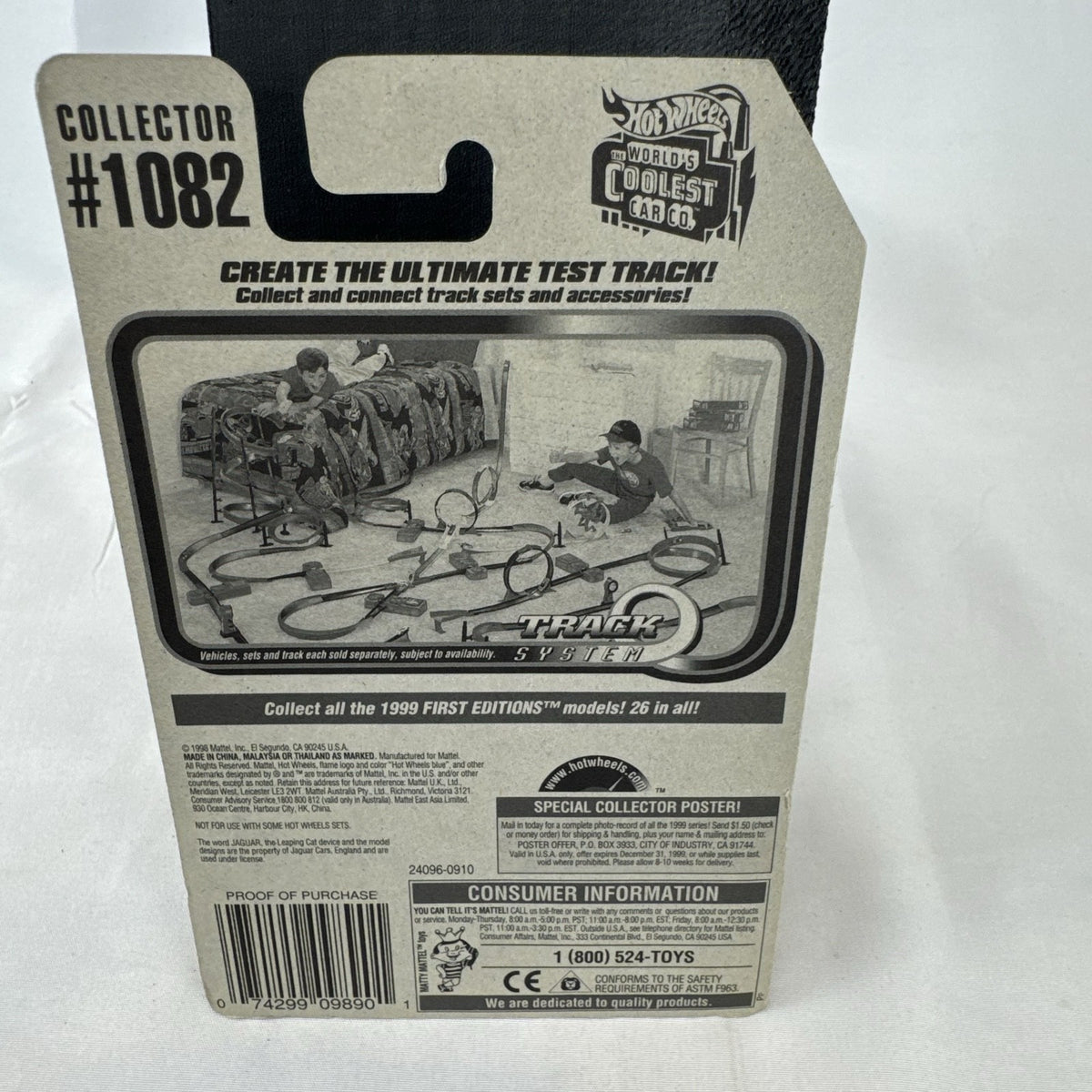 Hot Wheels 1:64 scale Jaguar XJ220 diecast car in metallic gold with 3-spoke wheels on unopened original card.