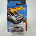Hot Wheels 1:64 scale silver Fiat 500 HW Daredevils diecast model car sealed on original blister card