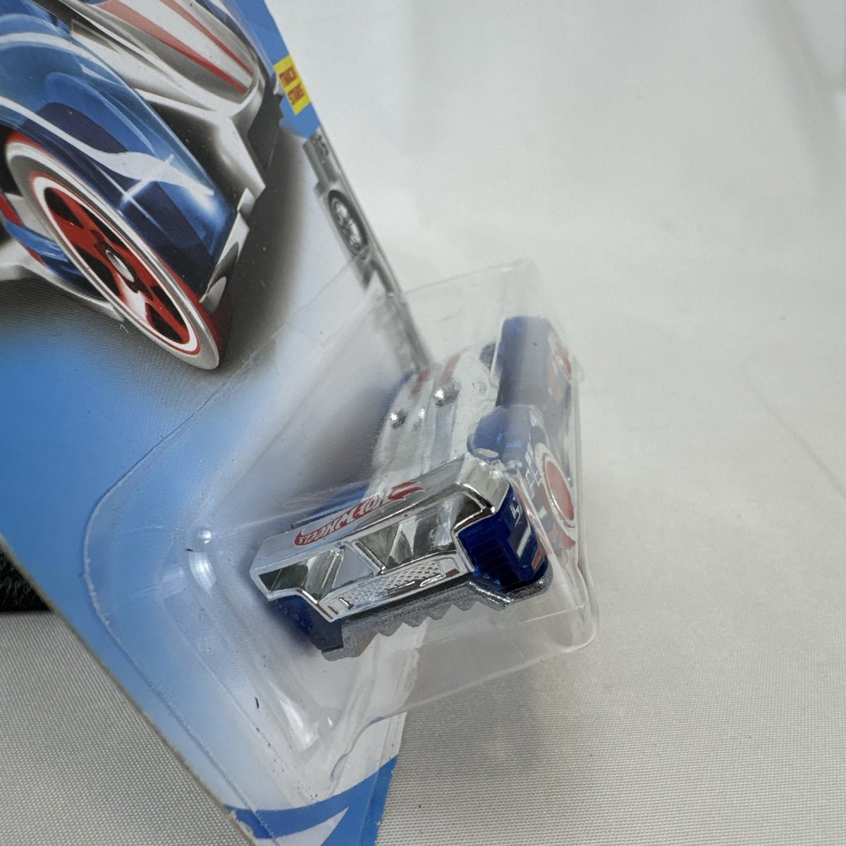 Hot Wheels Electrack 1:64 scale diecast car in blue chrome packaging from the 2017 Super Chromes series.