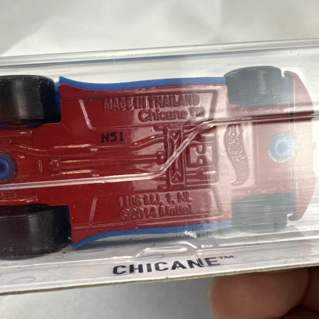 Factory sealed Hot Wheels Color Shifters Chicane 1:64 scale blue diecast car in original packaging.