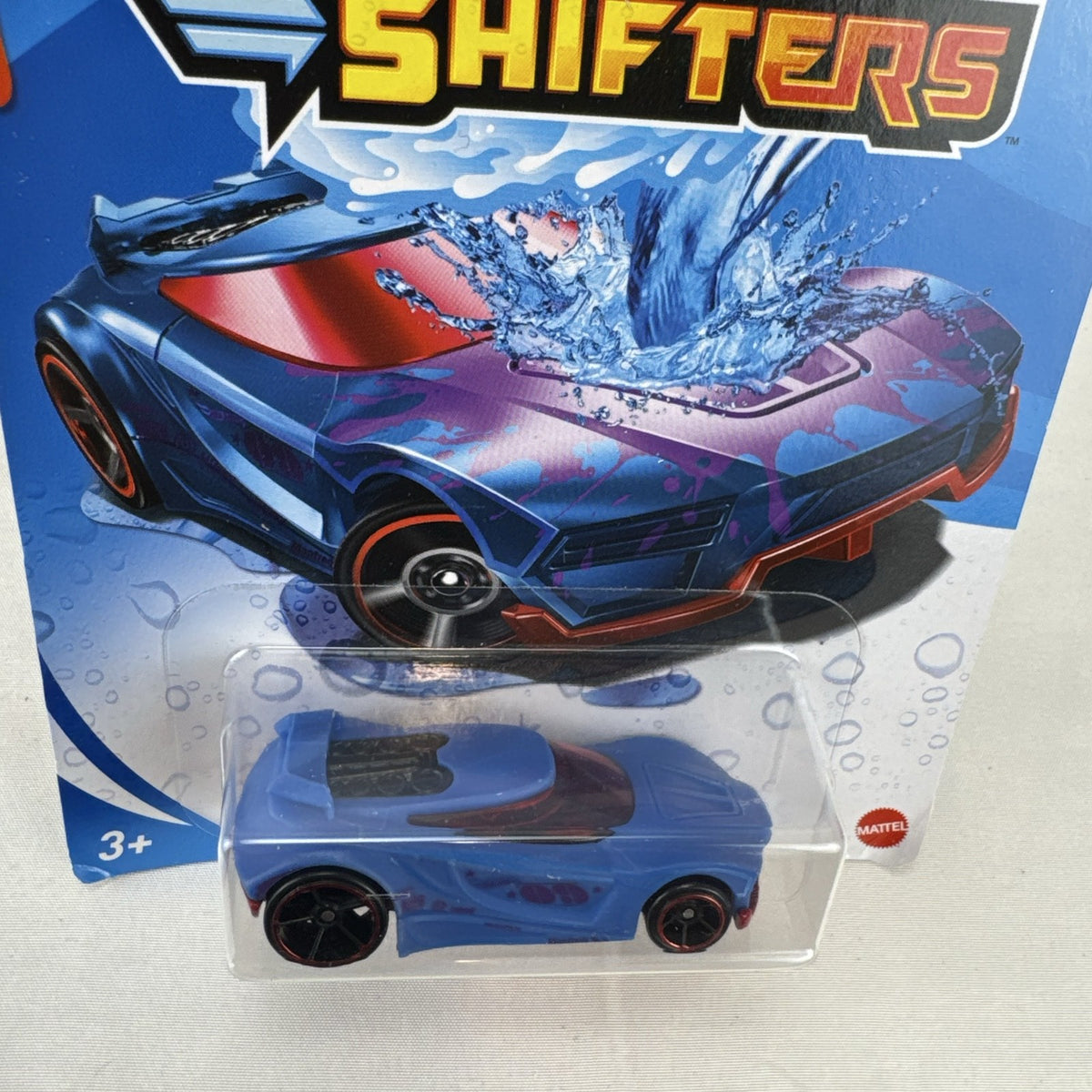 Factory sealed Hot Wheels Color Shifters Chicane 1:64 scale blue diecast car in original packaging.