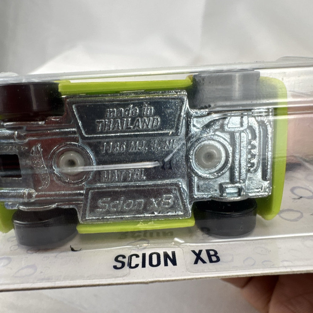 Factory sealed green 1:64 scale Hot Wheels Color Shifters Scion xB diecast car in original packaging