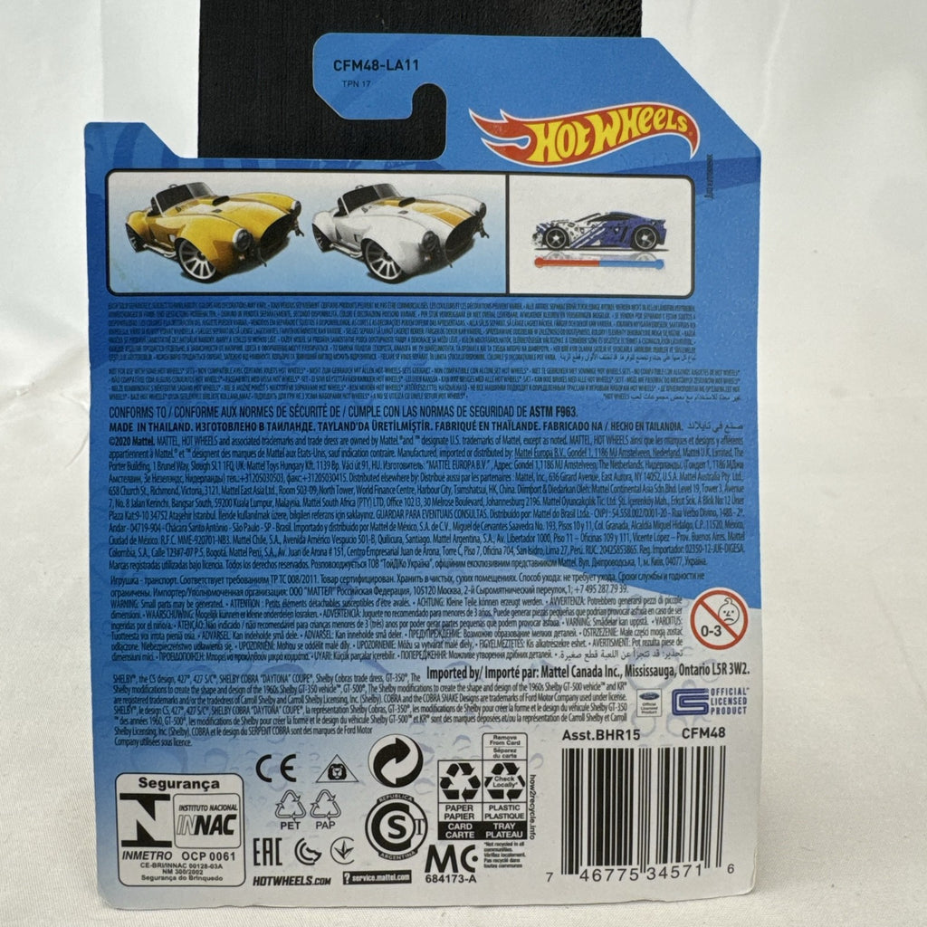 Hot Wheels 1:64 scale Shelby Cobra 427 S/C Color Shifters diecast car sealed on card