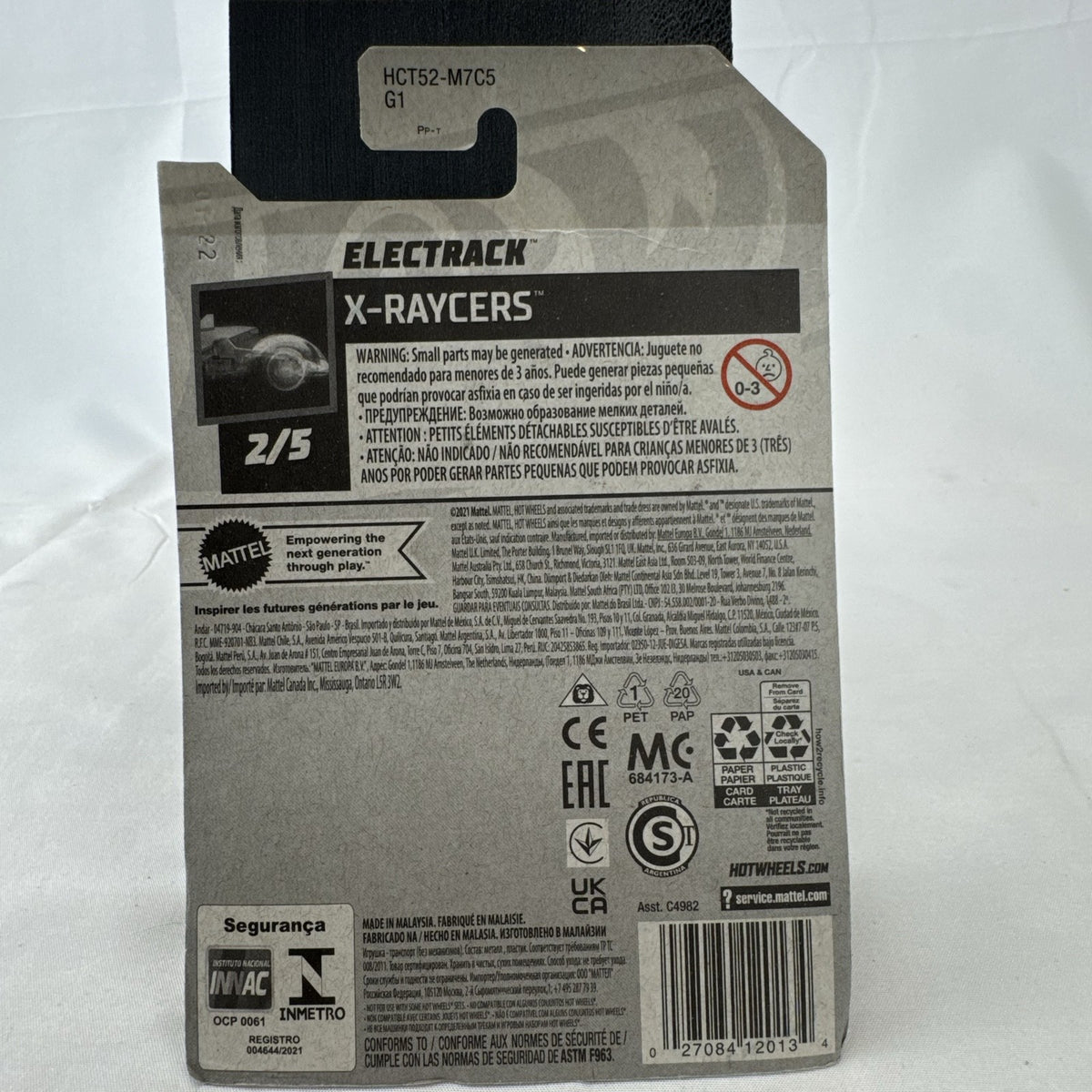 Hot Wheels Electrack translucent green X-Raycers diecast car 1:64 scale in original blister package