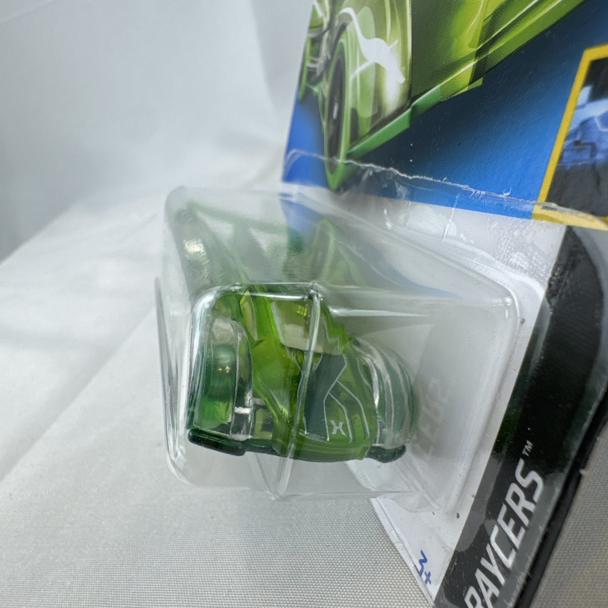 Hot Wheels Electrack translucent green X-Raycers diecast car 1:64 scale in original blister package