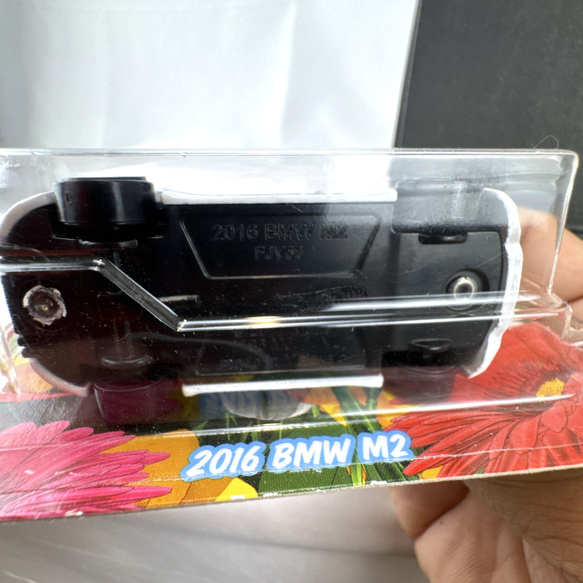 Hot Wheels 2016 BMW M2 Coupe 1:64 scale diecast car in white with Spring Series card
