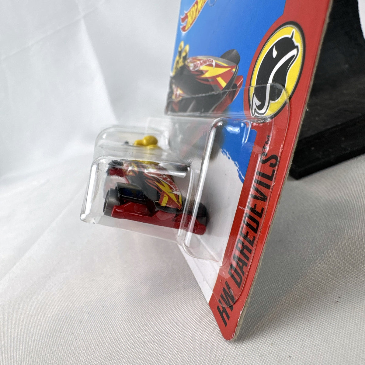 2017 Hot Wheels Ice Shredder diecast bobsled in black and red, factory sealed on HW Daredevils card.