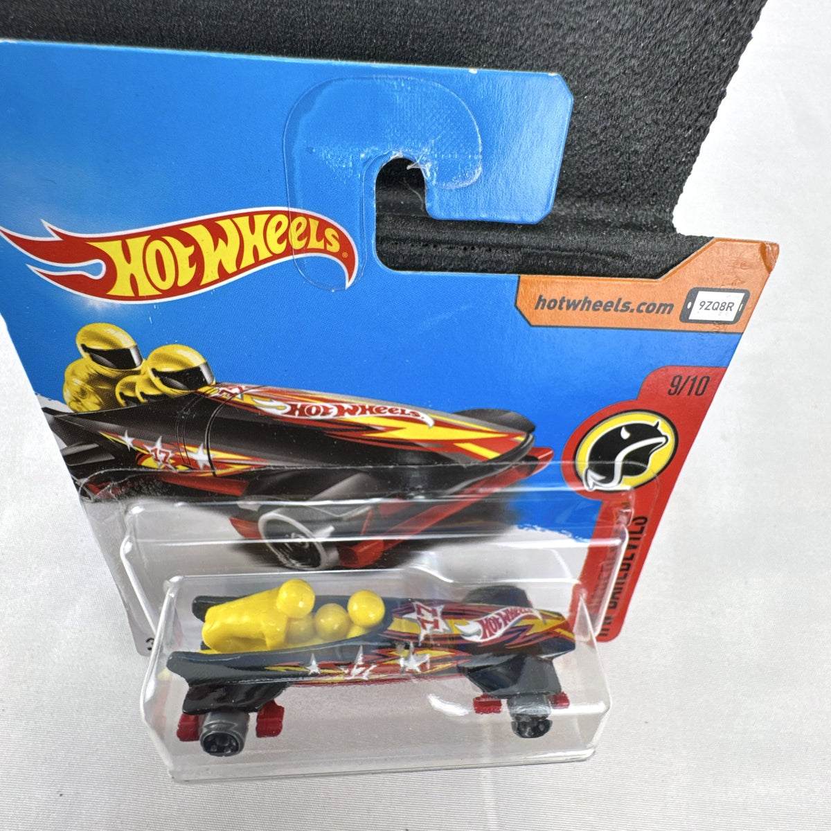 2017 Hot Wheels Ice Shredder diecast bobsled in black and red, factory sealed on HW Daredevils card.