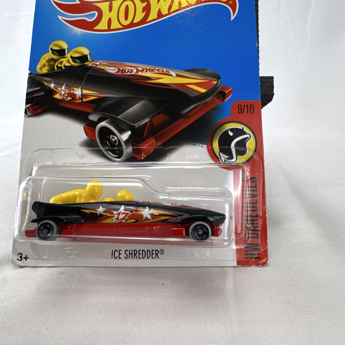 Sealed Hot Wheels Ice Shredder 1:64 scale bobsled stunt car in black and red from the HW Daredevils series