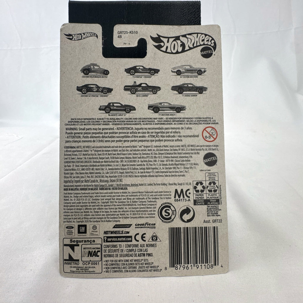 Hot Wheels Flying Customs 1:64 scale white 1967 Ford Mustang diecast car in original packaging