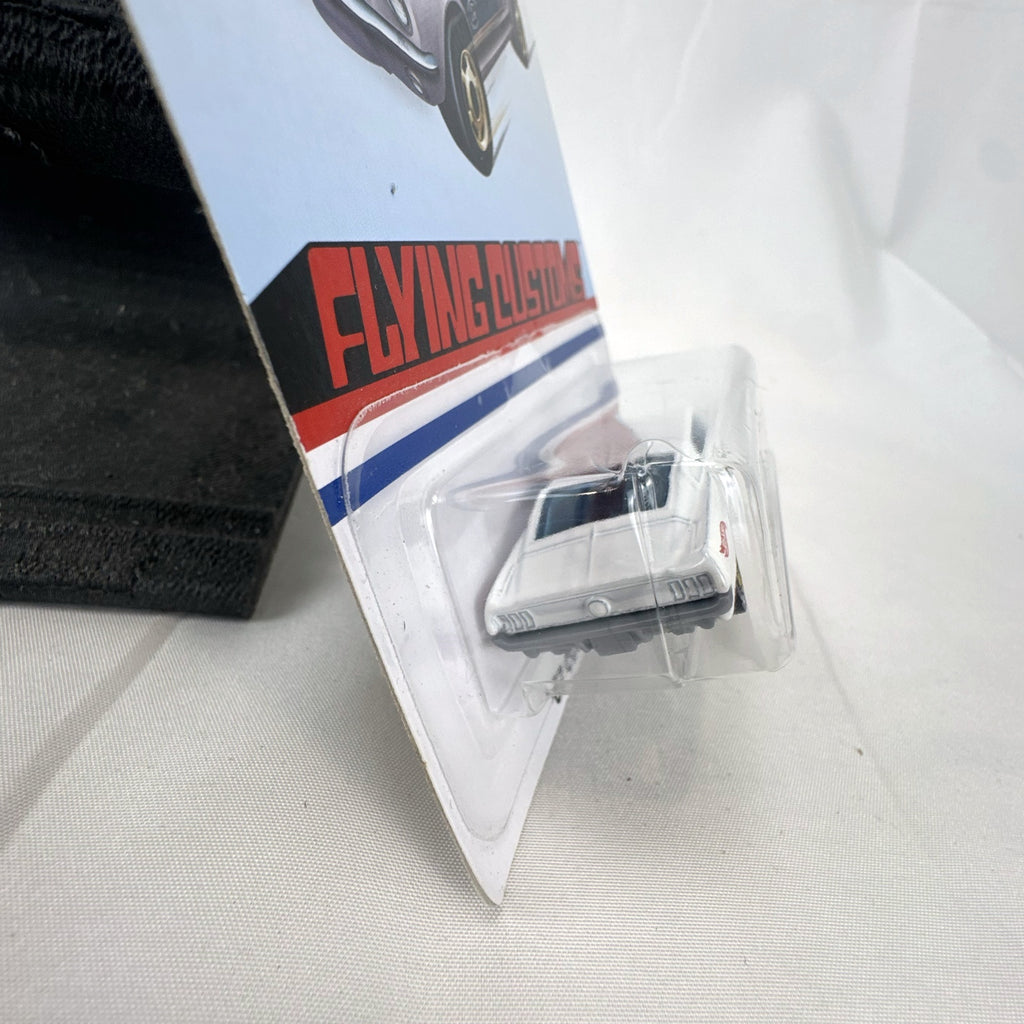 Hot Wheels Flying Customs 1:64 scale white 1967 Ford Mustang diecast car in original packaging