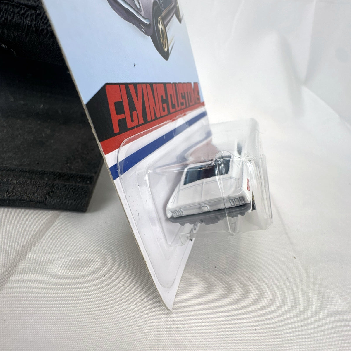 Hot Wheels Flying Customs 1:64 scale white 1967 Ford Mustang diecast car in original packaging